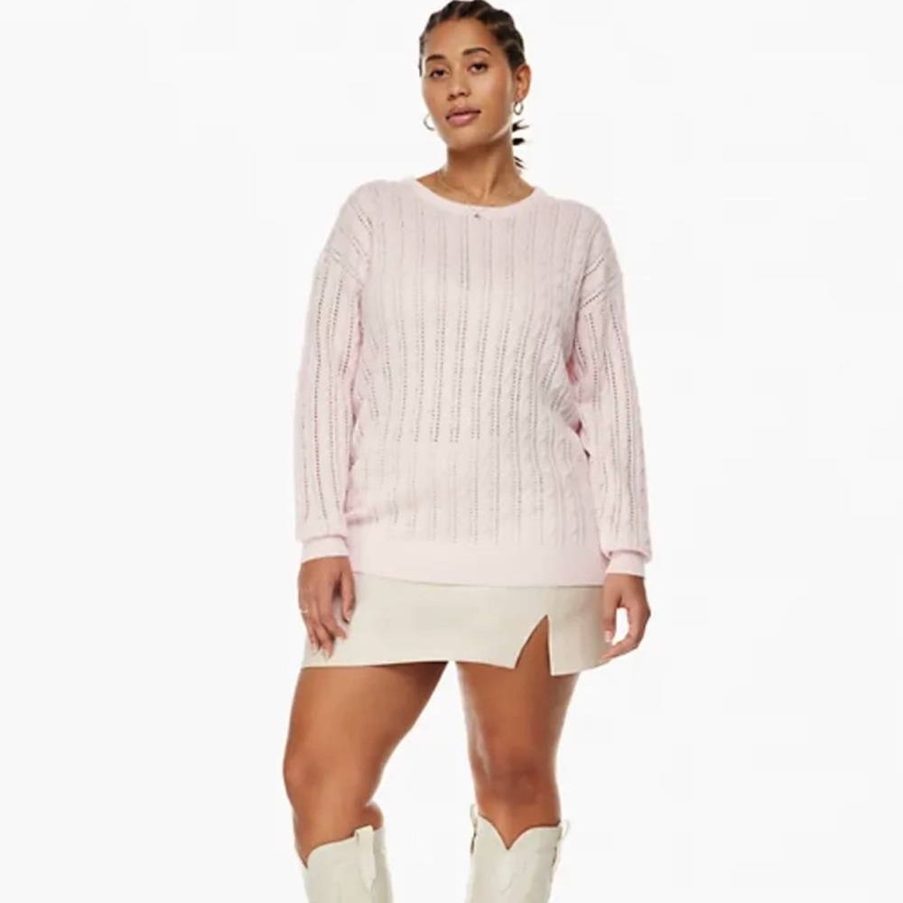 Aritzia Wilfred Library Sweater - Soft Pink - Picture 2 of 9